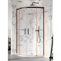 Комплект бокових стінок Idea Black PDD 80L×120R, RADAWAY