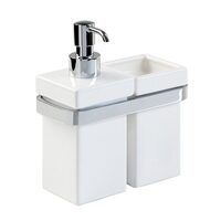 Mz14 Настільний стакан+ мильниця, 16х8х18 Stilhaus ІТАЛІЯ