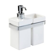 Mz14 Настільний стакан+ мильниця, 16х8х18 Stilhaus ІТАЛІЯ