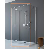 Душові двері двоелементні Essenza New KDJ+S 80 ліві, RADAWAY