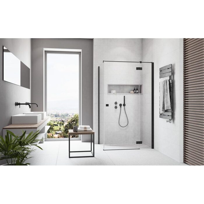 Душові двері Essenza New Black KDJ 80 праві, RADAWAY