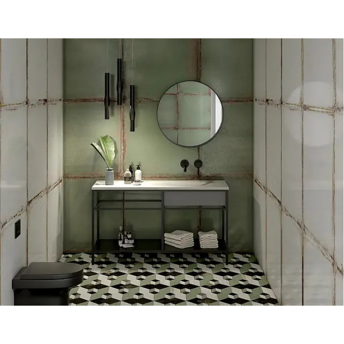 Плитка керамогранітна Lookback Green LAP 446,3x894,6 Land Porcelanico