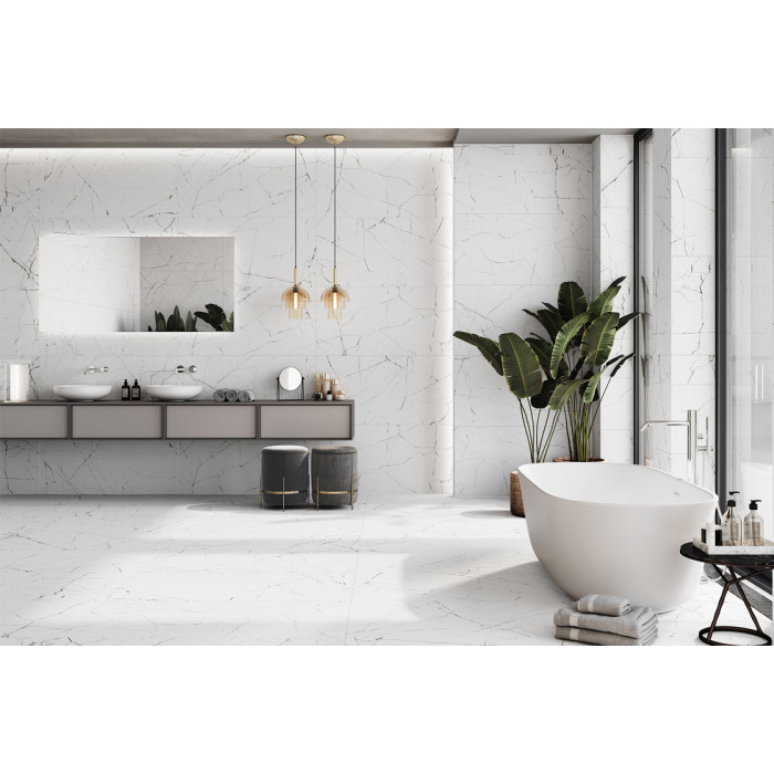 Плитка керамогранітна Delight Blanco LUX 600x1200 Saloni Ceramica