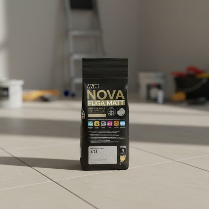 Зат WIM  NOVA FUGA MATT 1/11  2кг сріб-сірий (1 сорт)