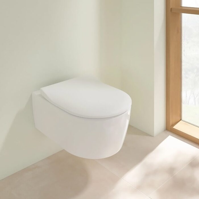 5656RS01 AVENTO Унітаз підвісний DirectFlush з кришкою QuickRelease/SoftClosing, White Alpin (1 сорт)