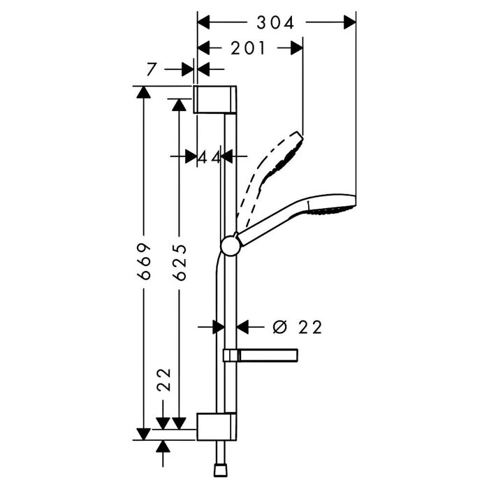26566400 Croma Select S Vario Croma Душовий набір (1 сорт)