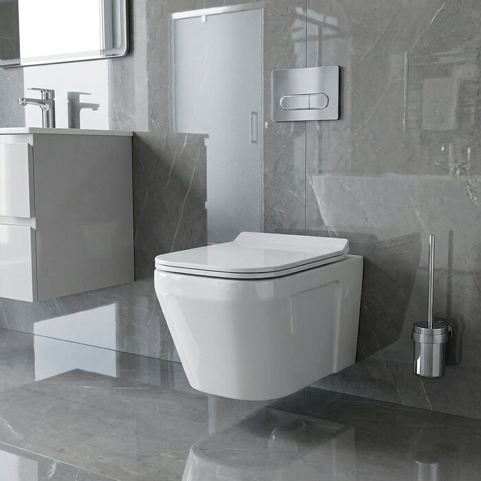 3020120 UP Підвісний безобідковий унітаз+кришка quick-fix, soft-close (1 сорт)