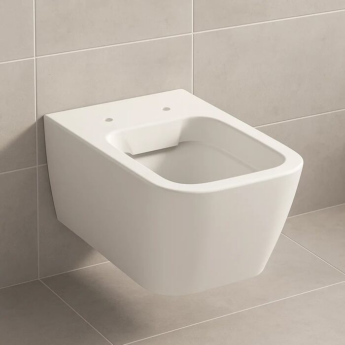 201950000 iCon Square Унітаз підвісний, Rimfree, довжина 54см, колір білий глянець (1 сорт)