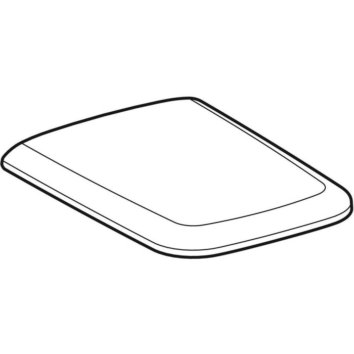 571910000  iCon Square Сидіння з кришкою для унітаза, дюропластове, металеві петлі, із Soft-close, колір білий (1 сорт)