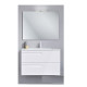 C0072598 Vitale 80  Комплект: 125622 тумба під раковину 80 см126224 раковина 80 см+121517 дзеркало+123395 LED підсвітка, білий глянець (1 сорт)