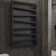 WLZIG083050K9M5E8TS1D Рушникосушка електрична Terma ZIGZAG 835*500 ,колір Ral 9005 mat (чорний мат), праве підключення E8, Split 300 W (1 сорт)