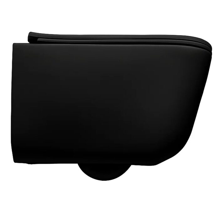5191 31 Tribeca кришка для унітазу SLIM quick-fix, soft-close, петлі хром, чорний матовий (1 сорт)