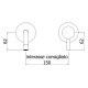 LIG006ST70 LIGHT Змішувач раковини, вилив 175 мм, сталь (1 сорт)