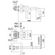 LIG007ST70 LIGHT Змішувач для раковини зі стіни, вилив 245 мм, steel looking (1 сорт)