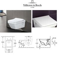5685R001 ARCHITECTURA Унітаз підвісний+кришка 9M81S101 ARCHITECTURA Кришка slim, біла (1 сорт)