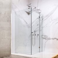 Душова кабіна Liberta BARCELONA ПФ, діамант, захист, двері 1195 (650) R, стінка 1215, петлі преміум, ручка Рейлінг 225 горизонт, тримач накидний прямокут, ущільнювач преміум, рушникотримач 600, h 2000 (1 сорт)