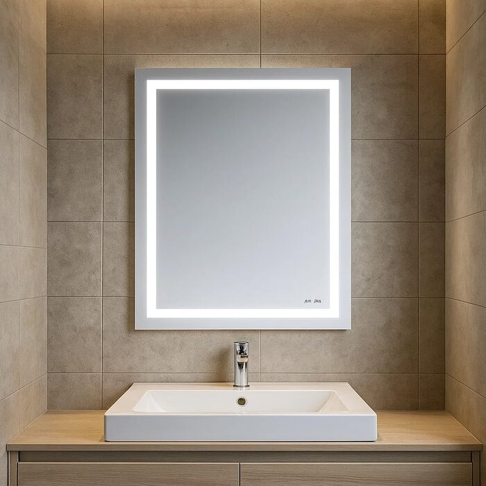M91AMOX0551WG38 Gem, дзеркало настінне з контурним LED-підсвічуванням, 55 см (1 сорт)