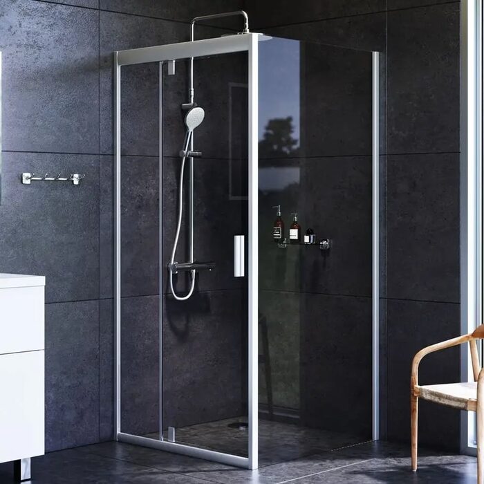 W90UG-404-090MT Душ. кабіна Gem Square Pivot 90x90 (1 сорт)