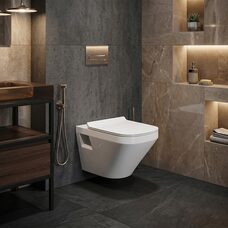 2537590001  Durastyle підвісний унітаз з покриттям  WonderGliss (1 сорт)