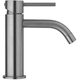 LIG071KST LIGHT змішувач для раковини, донний клапан клік-клак steel looking (1 сорт)