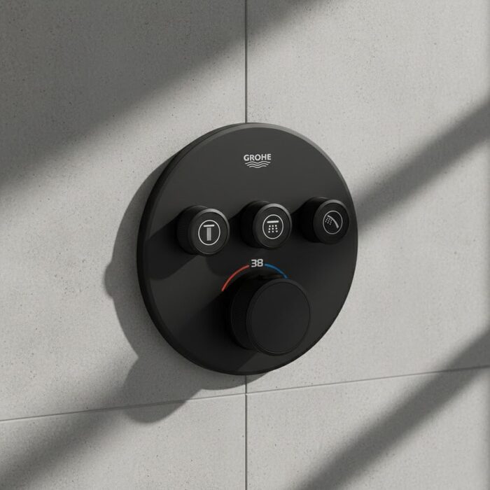 29508KF0 Grohtherm SmartControl Зовнішня частина термостату прихованого монтажу на 3 споживачі, чорний (1 сорт)