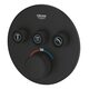 29508KF0 Grohtherm SmartControl Зовнішня частина термостату прихованого монтажу на 3 споживачі, чорний (1 сорт)