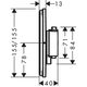 15572140 HG ShowerSelect Comfort E Зовнішня частина термостата на 2 споживачі, brushed bronze (1 сорт)