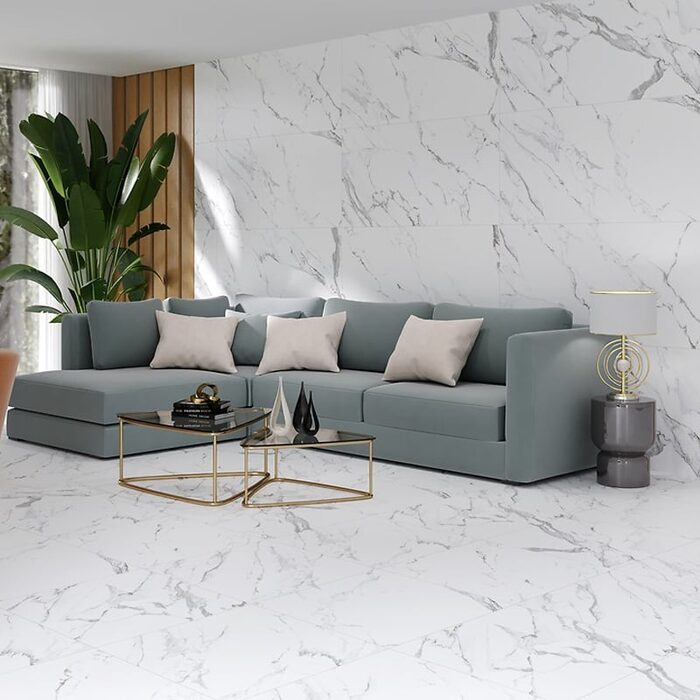 ATLANTIS WHITE SATIN RECT** (1 сорт)