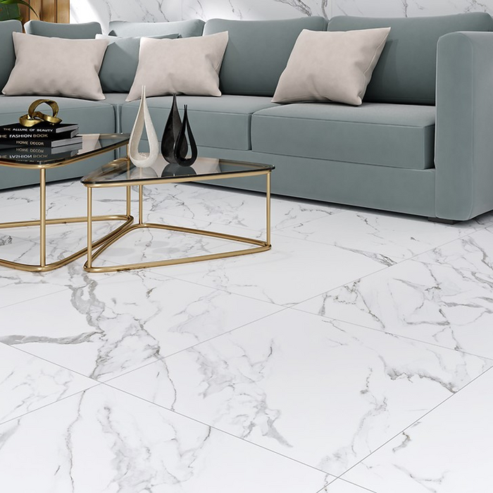 ATLANTIS WHITE SATIN RECT** (1 сорт)