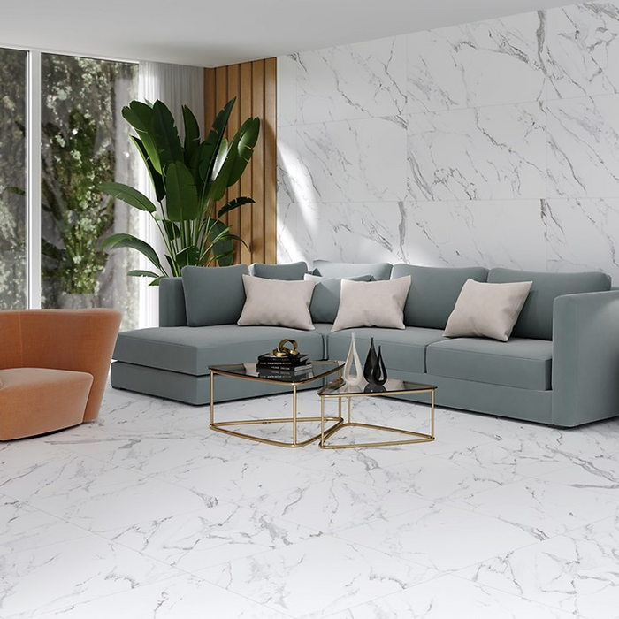 ATLANTIS WHITE SATIN RECT** (1 сорт)