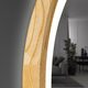 Perfection Slim Дзеркало з підсвіткою LED дуб натуральний 650мм (аурна,фронтальна,сенсорна) (1 сорт)
