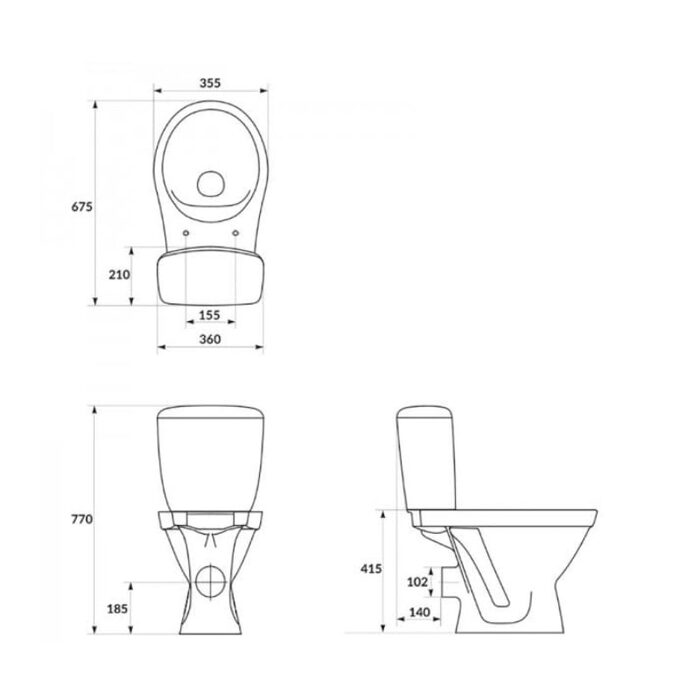 K119-015 CERSANIA II SIMPLEON Компакт 751 011 3/6 з кришкою дюропласт softclose і ф-єю простоно зняття (1 сорт)