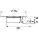 3601404 TECEdrainpoint S DN 50, дренажний трап, екстра-плоский, з універсальним фланцем Seal System, одновихідний (1 сорт)
