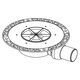 3601404 TECEdrainpoint S DN 50, дренажний трап, екстра-плоский, з універсальним фланцем Seal System, одновихідний (1 сорт)