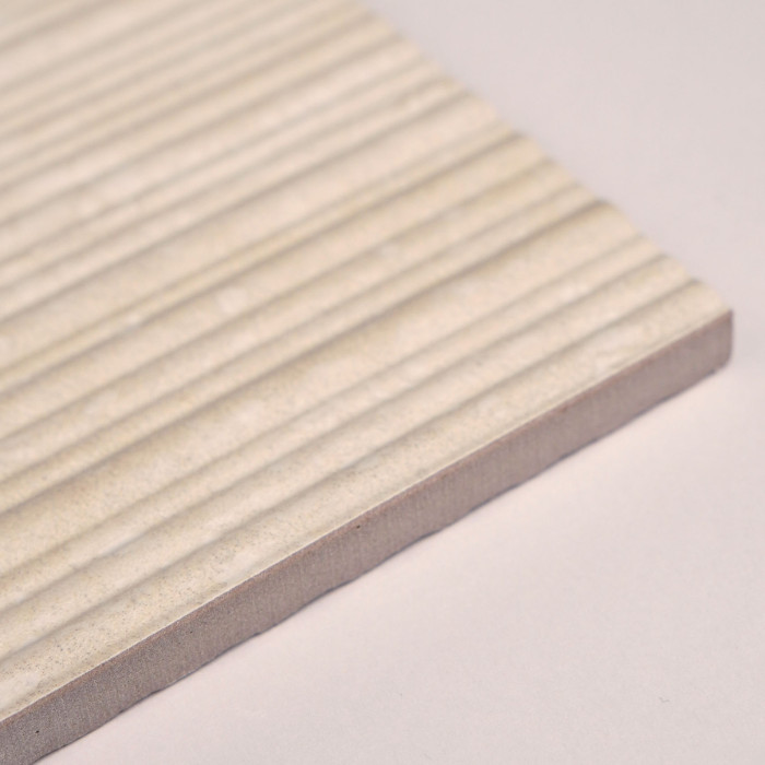 TR01BAR TRAV.BIANCO VEIN CUT RIBBED SQ. 120X60 (1 сорт)