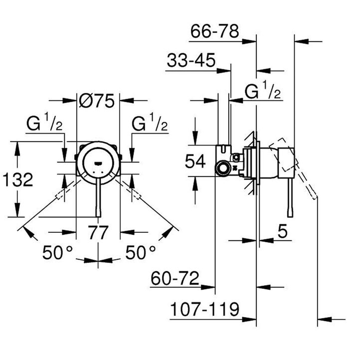 29197GN0 Essence New Змішувач прихованого монтажу, золото Brushed Cool Surise (1 сорт)