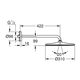 26558GN0 Rainshower Mono 310 Верхній душ з душовим кронштейном, Brushed Cool Sunrise (1 сорт)