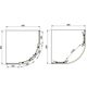 SHQC51906 PRIMERA PL FRAME Душова кабіна, розсувна - чверть кола 90*90 - хром/прозоре скло(1уп) (1 сорт)