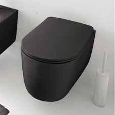 5315 31Nolita Унітаз,  безобідковий підвісний з системою noise clean , чорний матовий (1 сорт)