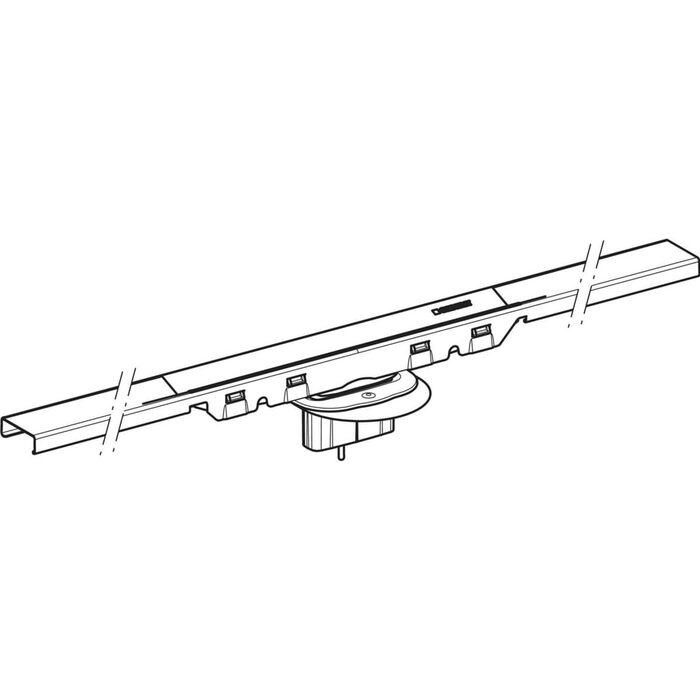 154.446.QC.2 Дренажний канал Geberit CleanLine50: L=30-90см, колір чорний хром матовий (1 сорт)