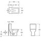 3590021 BASIC Компакт обідковий з кришкою soft-close, білий глянець (1 сорт)