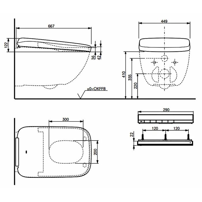 TCF95180GEU NW1 Neorest  WX1 Washlet Кришка з функцією біде для унітазу CW927PZY (1 сорт)
