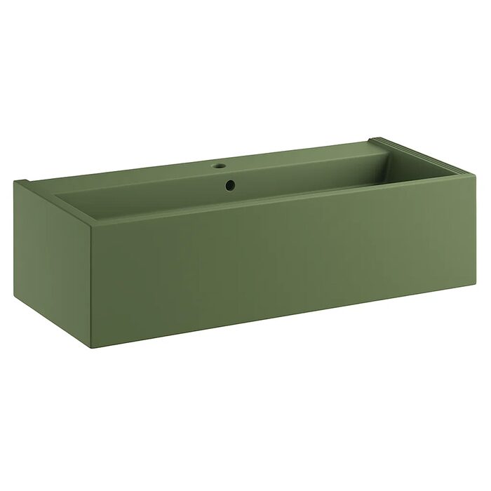 5743 11   Kanaal Раковина 1000х400х250, verde matt (1 сорт)