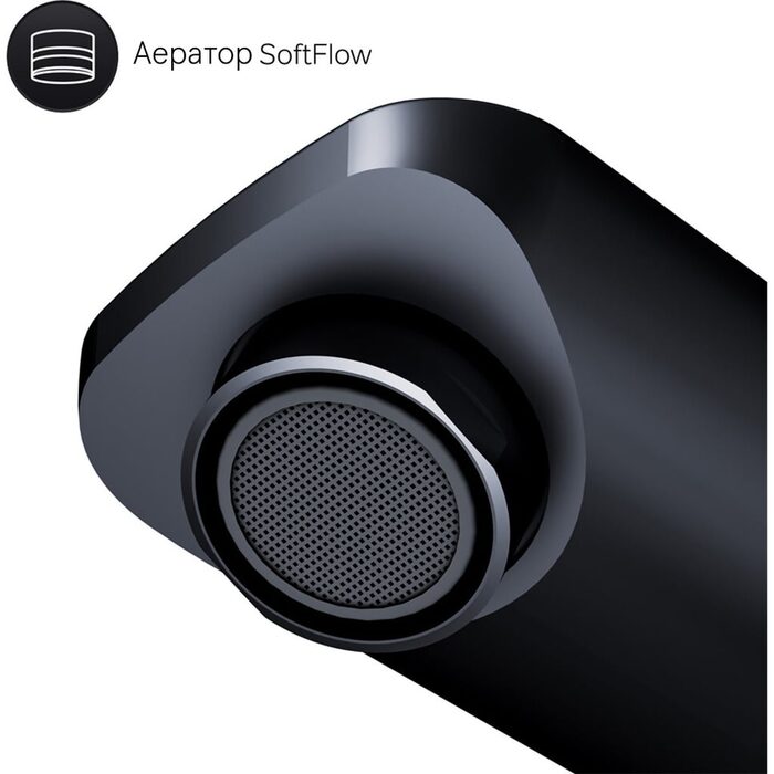 F85A92522 X-Joy TouchReel змішувач д/умивальника, високий, чорний (1 сорт)