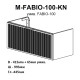 30969 Тумба Fabio (білий мат) з умивальником Fabio 100 см (консольна) ручка хром (1 сорт)