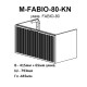 30968 Тумба Fabio (білий мат) з умивальником Fabio 80 см (консольна) ручка хром (1 сорт)