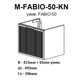32213 Тумба Fabio (кашемір) з умивальником Fabio 50 см (консольна) ручка чорна (1 сорт)