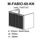 30967 Тумба Fabio (білий мат) з умивальником Fabio 60 см (консольна) ручка хром (1 сорт)