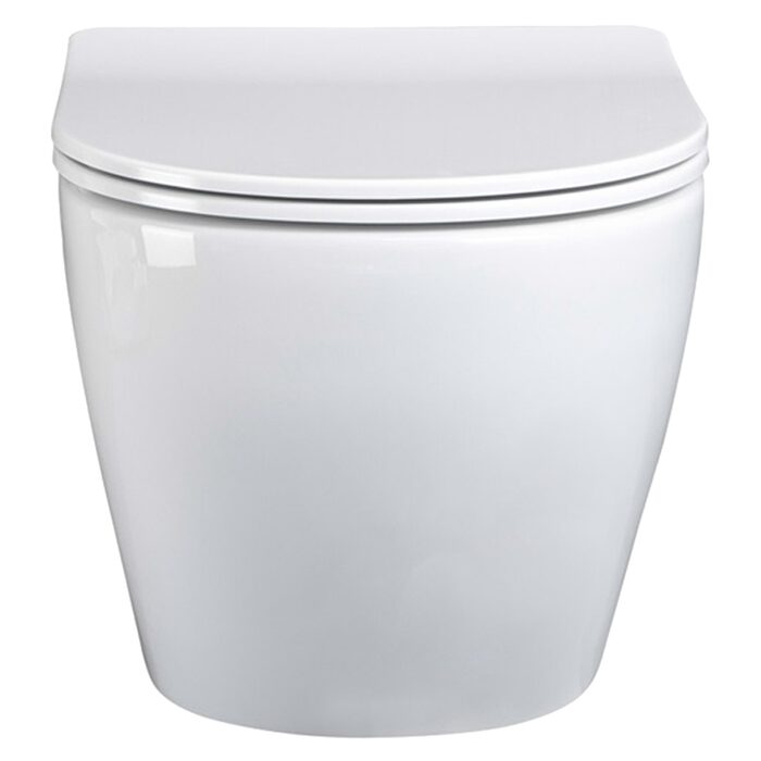 HT-1014C-WHT009 AQUAMOD Кришка до унітазу з soft-close механізмом, біла (1 сорт)