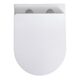 HT-1014C-WHT009 AQUAMOD Кришка до унітазу з soft-close механізмом, біла (1 сорт)